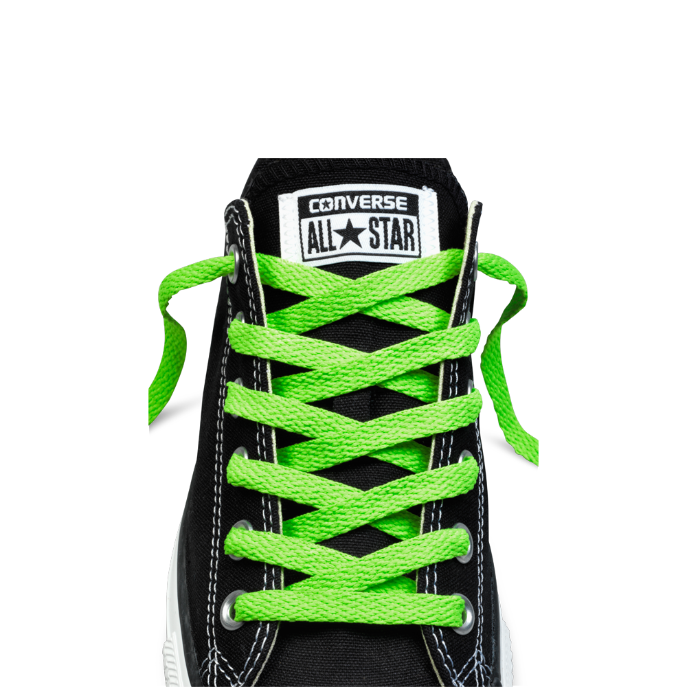 neon green shoelaces nike