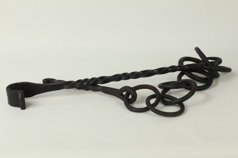 Antique Iron Hook for Cauldron