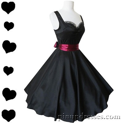 Black Lace 50s Wedding Dress