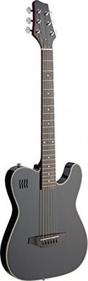 James Neligan Electric solid body folk guitar with cutaway, Black James Neligan Electric solid body folk guitar with cutaway, Black