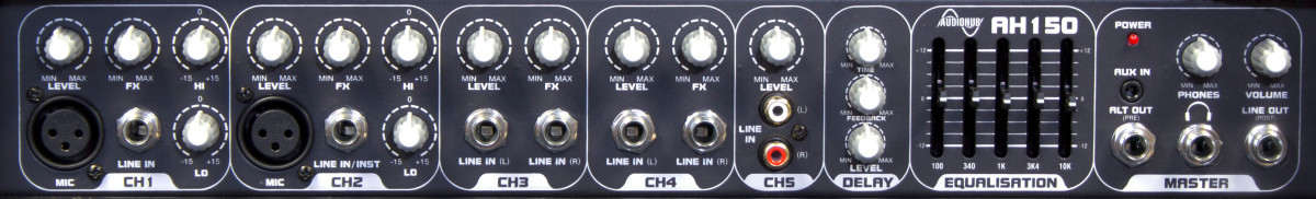Laney Audiohub AH150 - Multi Instrument Amplifier, Guitar/Bass/Keyboard - 150 Watts