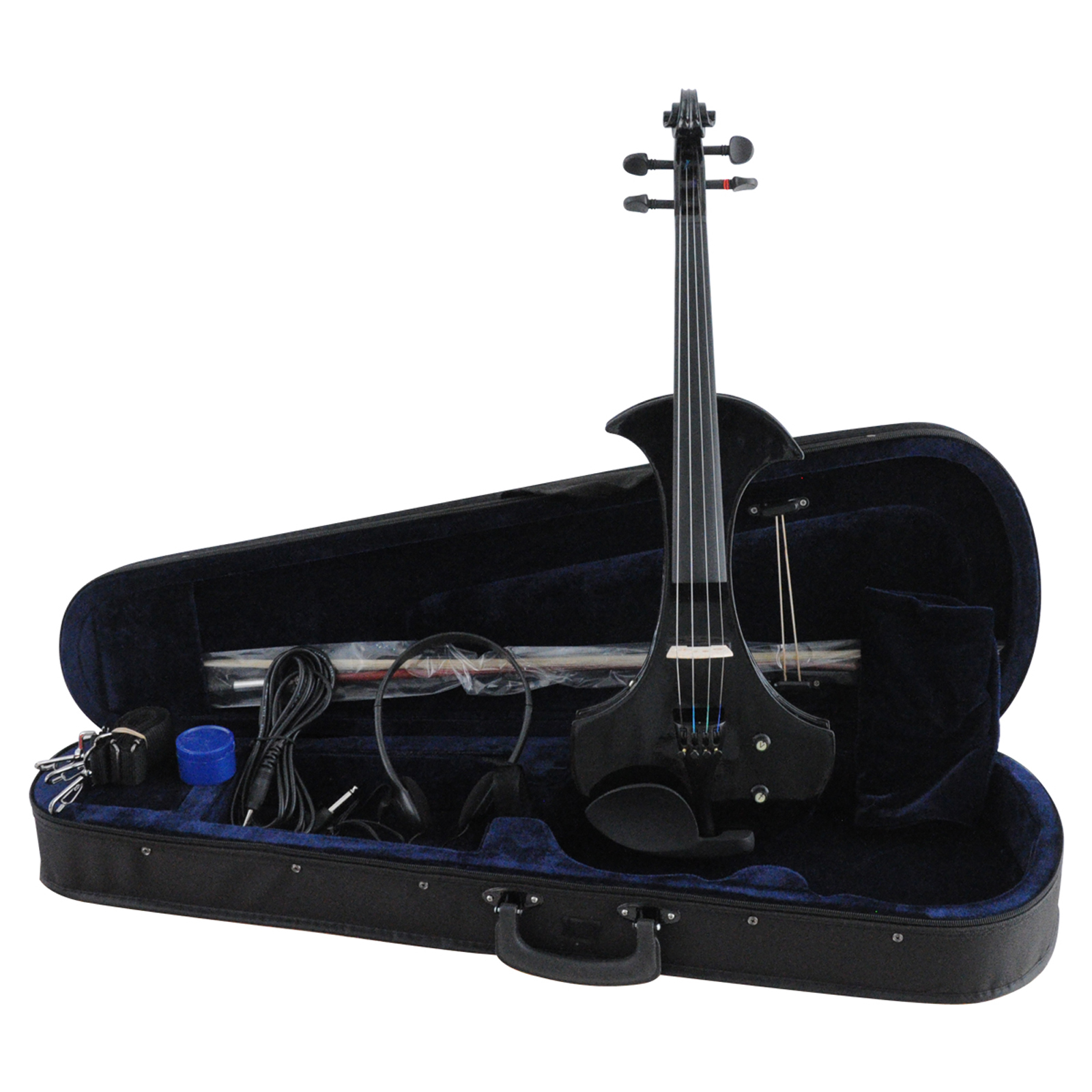 Aileen VE501- Black - 4/4 - Electric - Violin + Foam Case + Bow + Headphone 00061