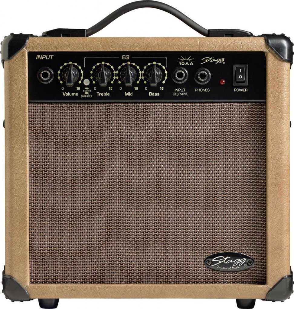 Stagg 10 AA - Made in USA - 10-Watt Acoustic Guitar Amplifier 00087