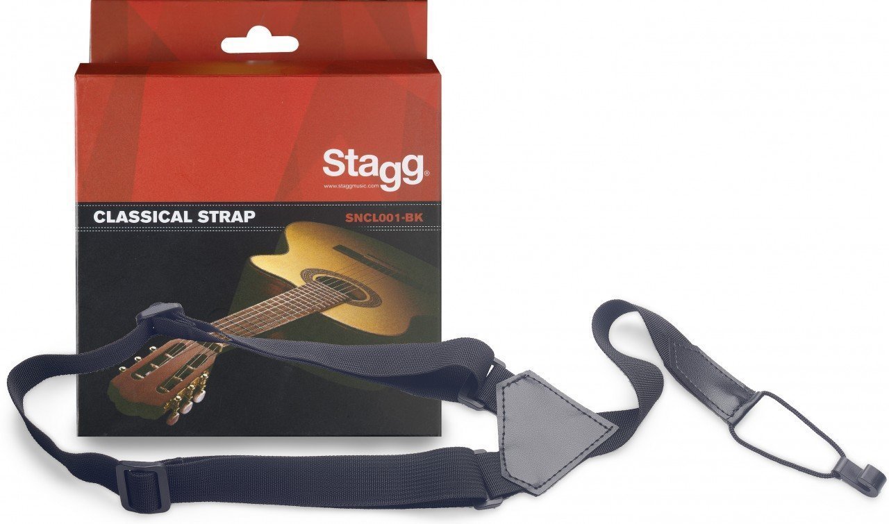 Stagg SNCL001-BK Nylon Strap for Classical Guitars and Ukuleles 00215