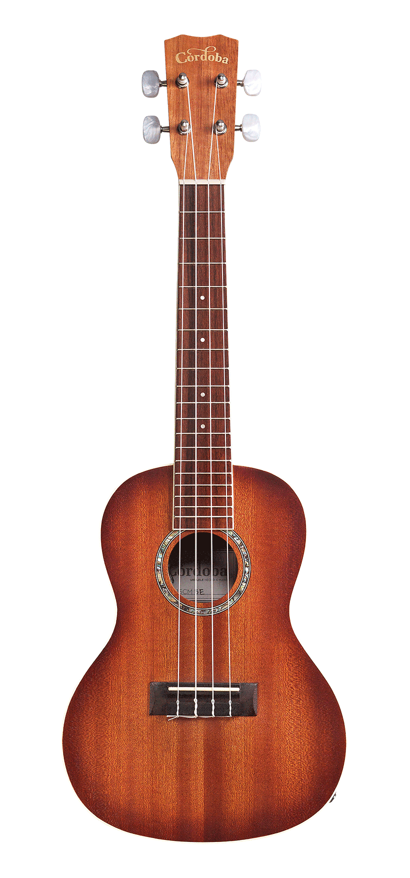Cordoba 15CM-E with Sunburst Edge - Mahogany Ukulele with Electronics 00227