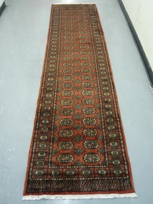 Pakistan Bokhara Runner 10' Rust Pakistan Bokhara Runner 10' Rust