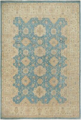 Fine Afghan Natural Dyed Rug Blue Fine Afghan Natural Dyed Rug Blue