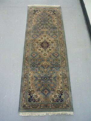 Indian Chakhari Runner 6'1 Lt Blue/Cream Indian Chakhari Runner 6'1 Lt Blue/Cream