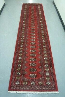 Pakistan Bokhara Runner 11' Red Pakistan Bokhara Runner 11' Red