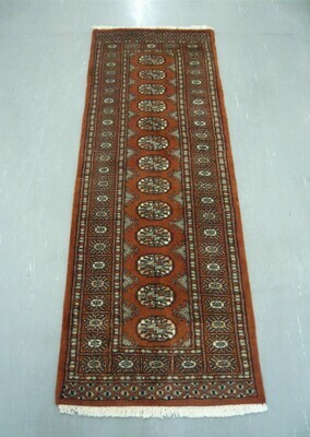 Pakistan Bokhara Runner 6' Rust Pakistan Bokhara Runner 6' Rust