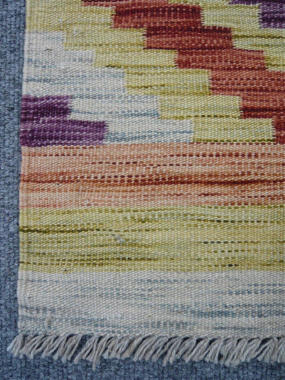 Finely Woven Wool Kilim