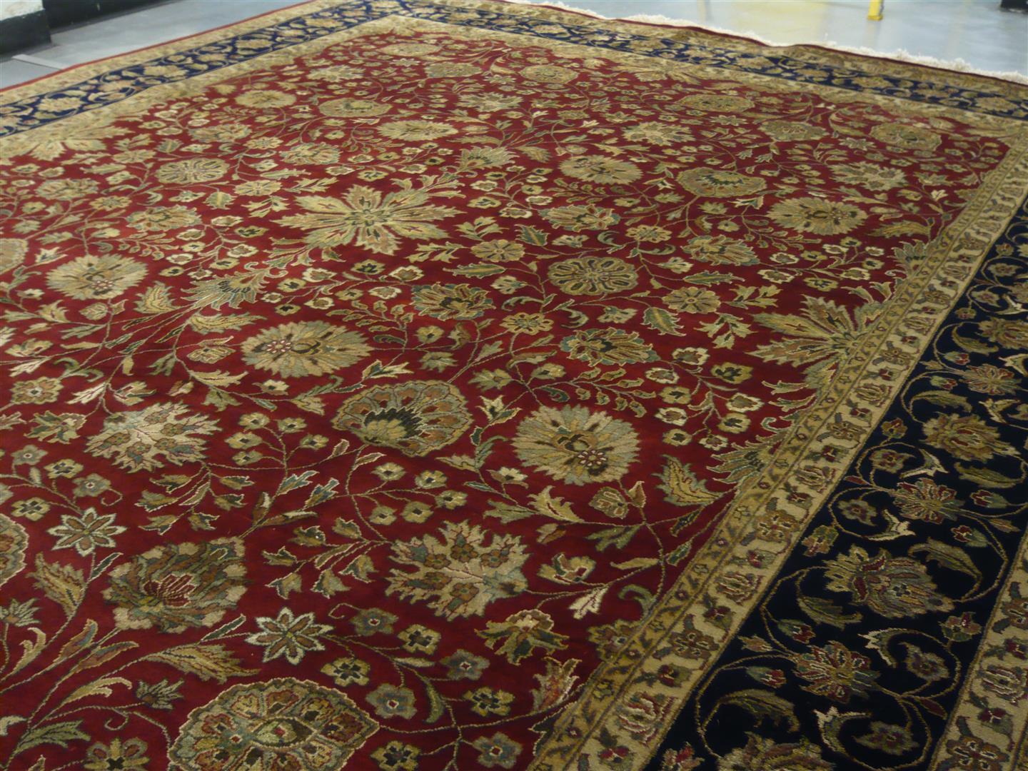 Very Fine Indian Wool/Silk Rug