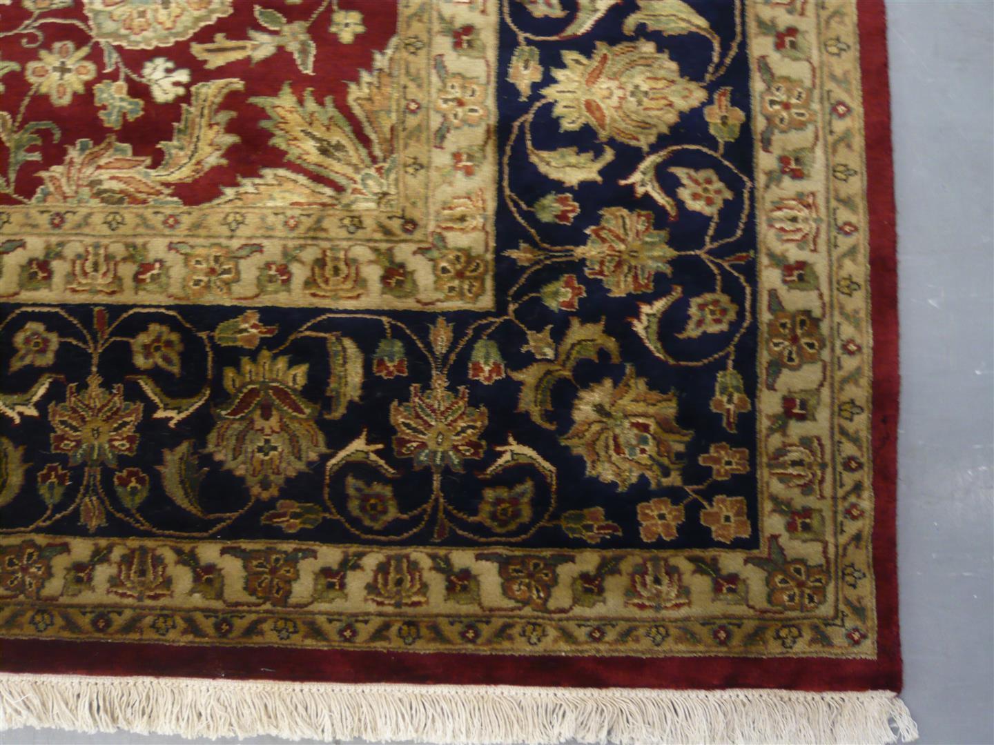Very Fine Indian Wool/Silk Rug