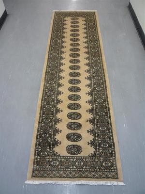 Pakistan Bokhara Runner 8' Cream Pakistan Bokhara Runner 8' Cream
