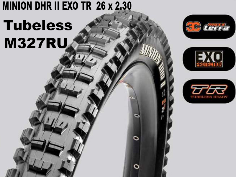 Maxxis Tubeless Minion DHR II + EXO TR Foldable 14373 / TB73303000