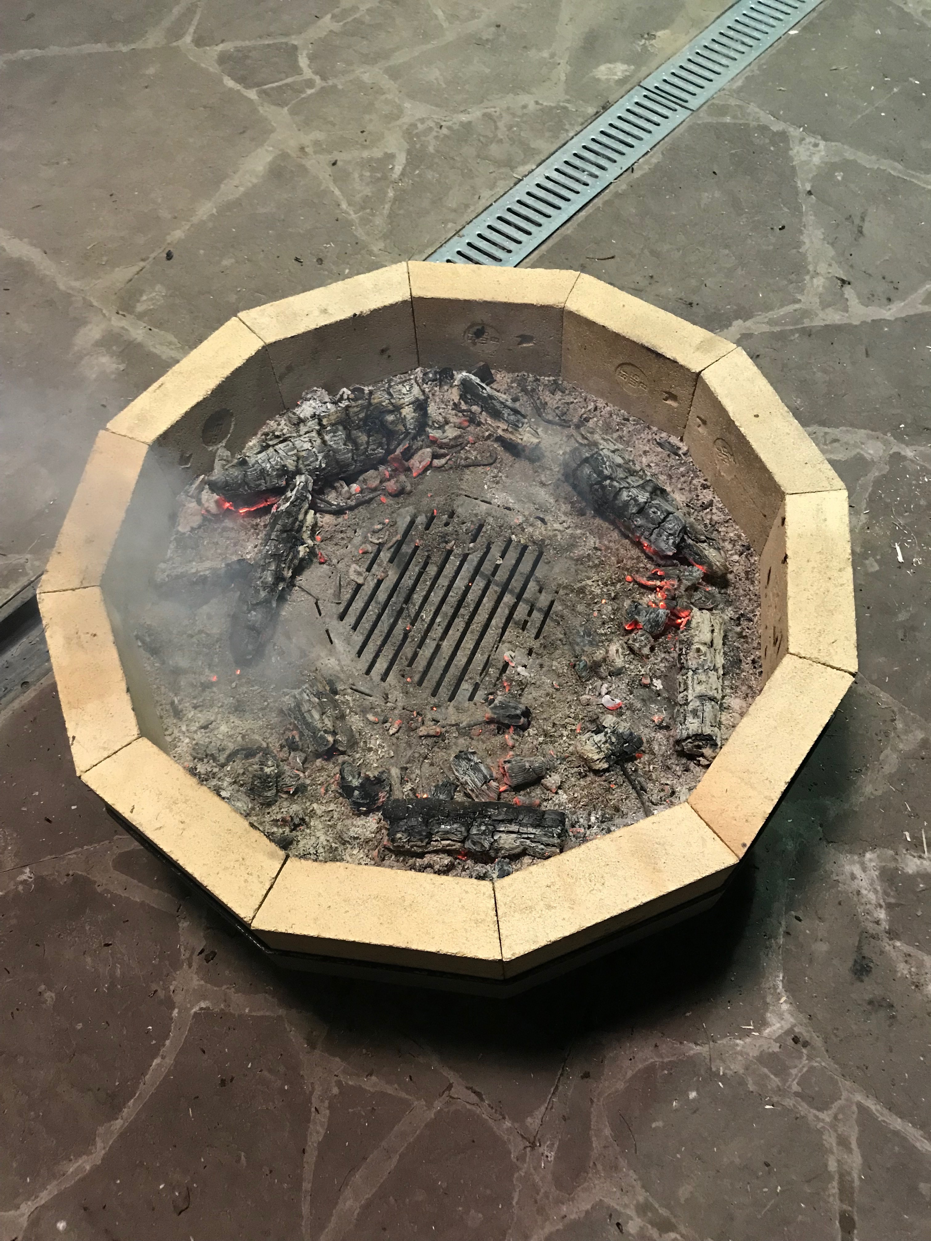 Костровая чаша плоская