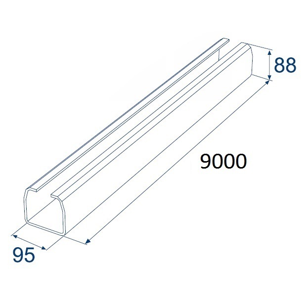 Балка прокатная х/к 95х88х5 9000мм 11181