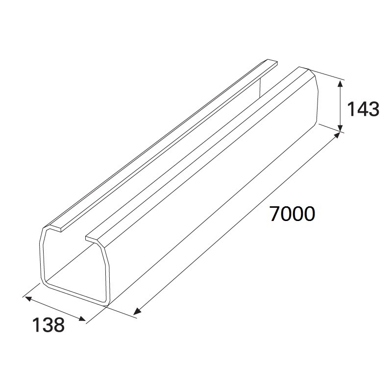 Балка прокатная х/к 138х144х6 7000мм