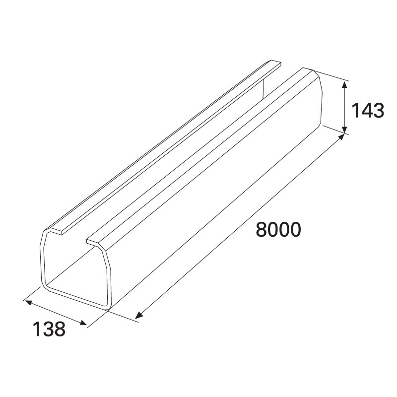 Балка прокатная х/к 138х144х6 8000мм 00074
