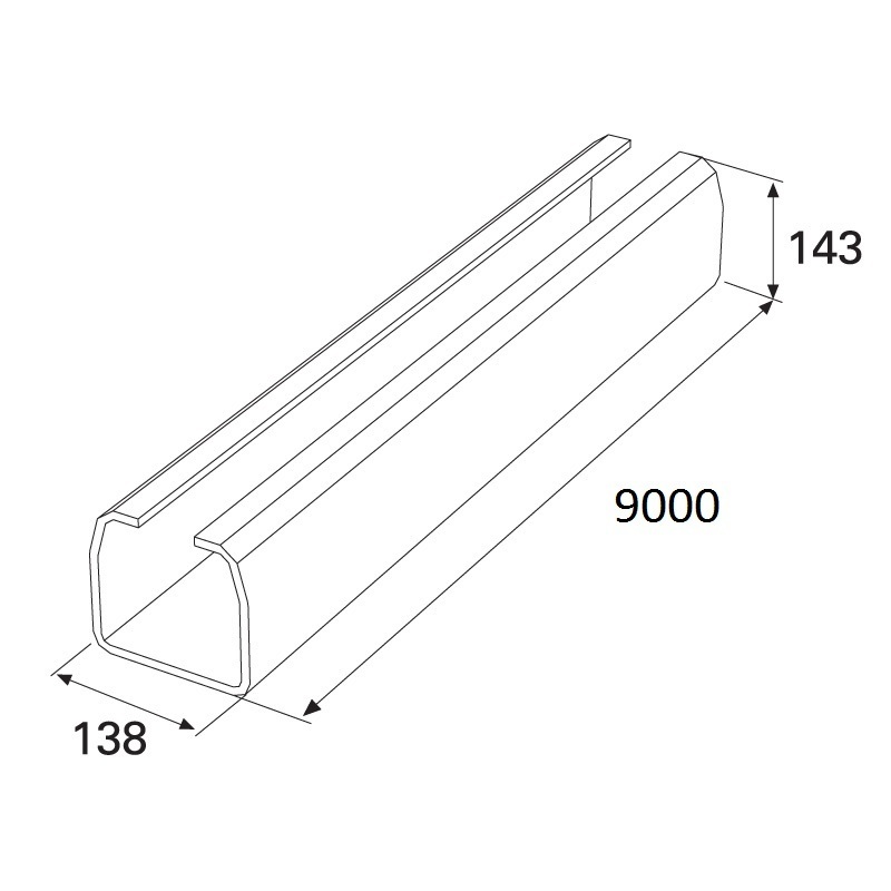 Балка прокатная х/к 138х144х6 9000мм 11185