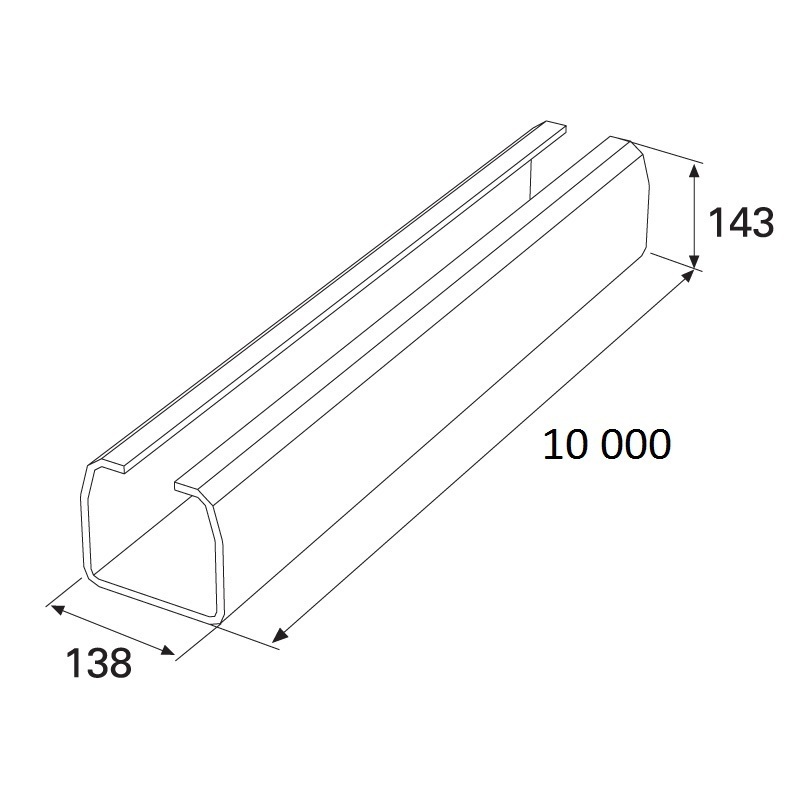 Балка прокатная х/к 138х144х6 10000мм 11186