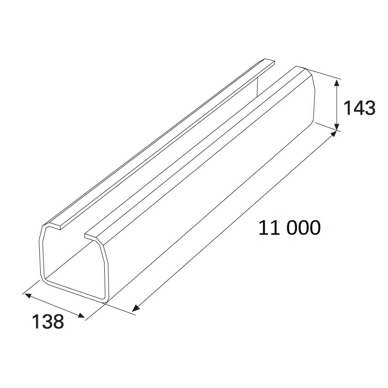Балка прокатная х/к 138х144х6 11000мм