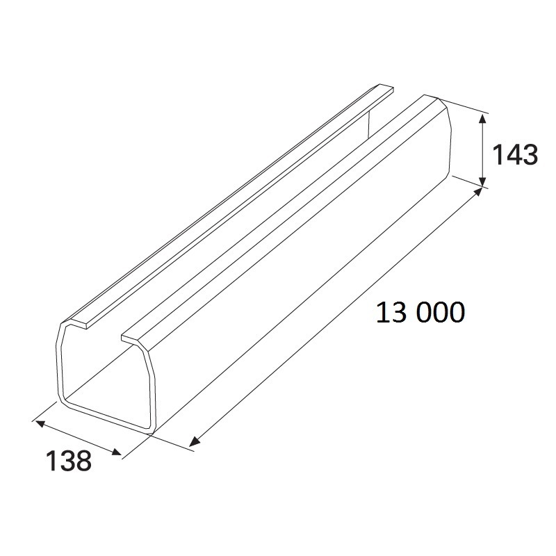 Балка прокатная х/к 138х144х6 13000мм