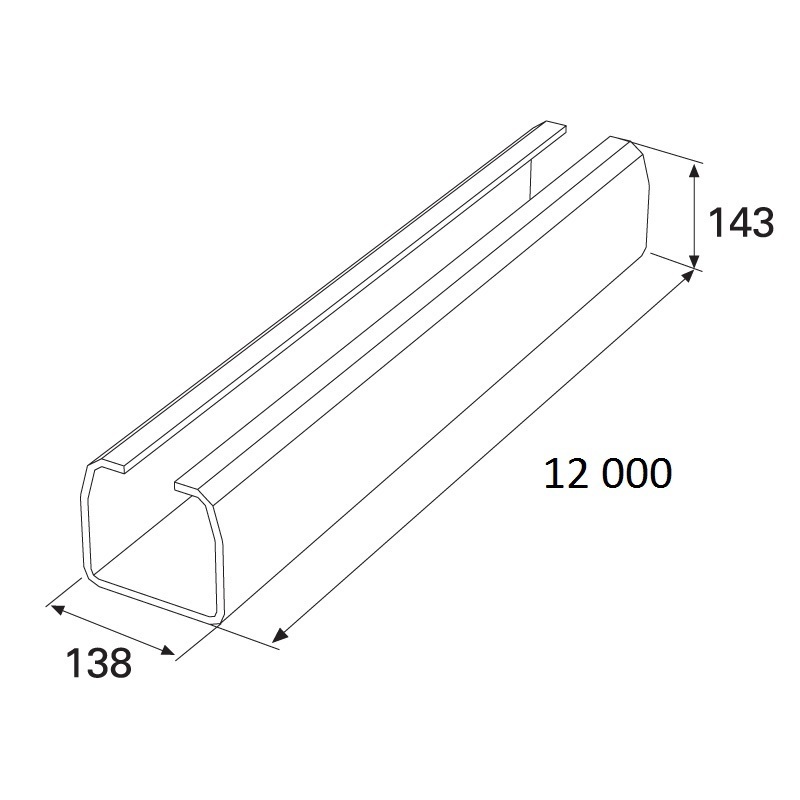 Балка прокатная х/к 138х144х6 12000мм