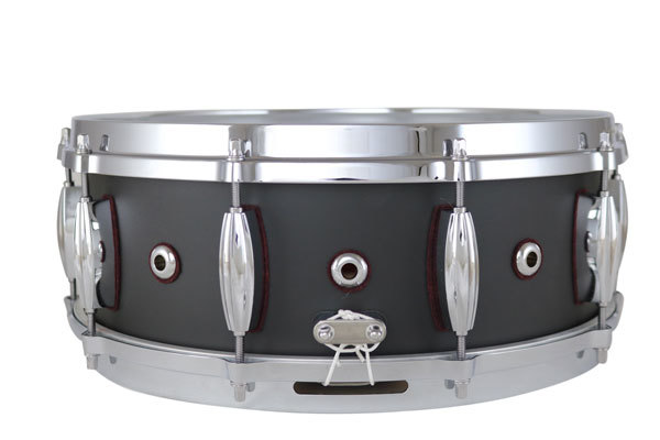 Masshoff Drums 14"x 5.5" Premium Stahl Snare Drum "Poinciana Steel / Tar Black"