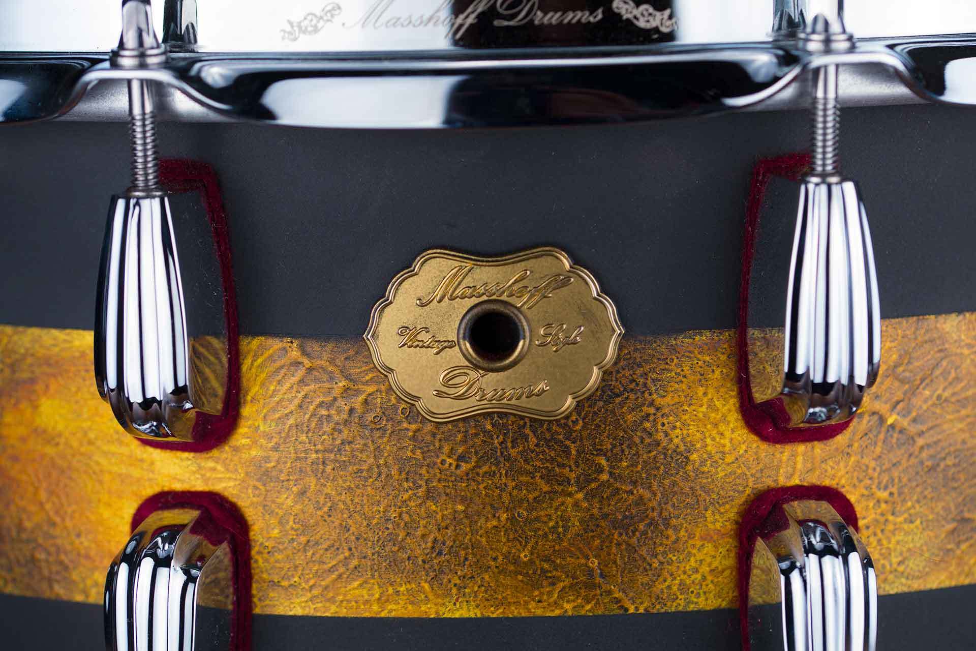 Masshoff Drums 14"x 6.5" Premium Stahl Snare Drum "Avalon Steel / Duco King"