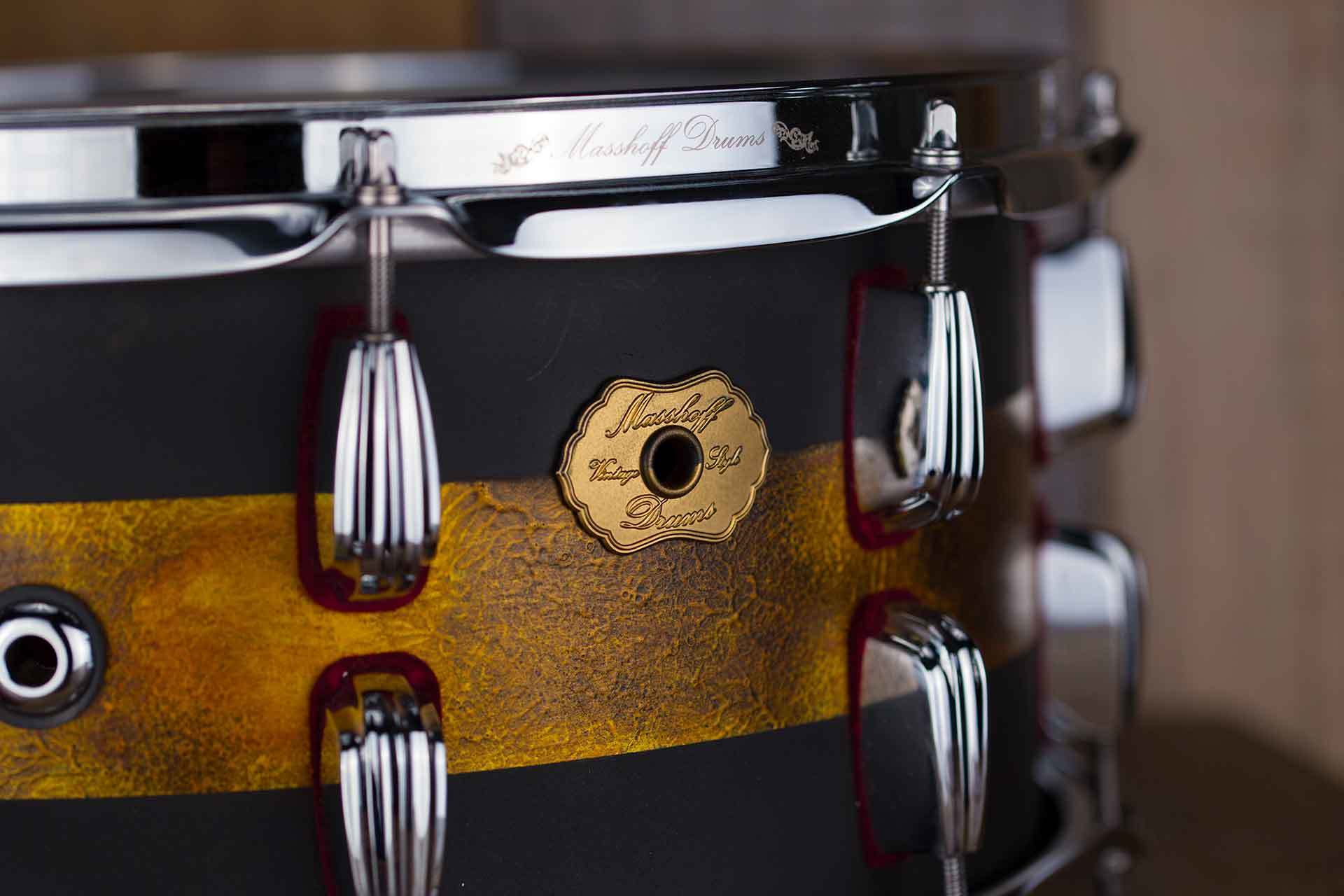 Masshoff Drums 14"x 6.5" Premium Stahl Snare Drum "Avalon Steel / Duco King"