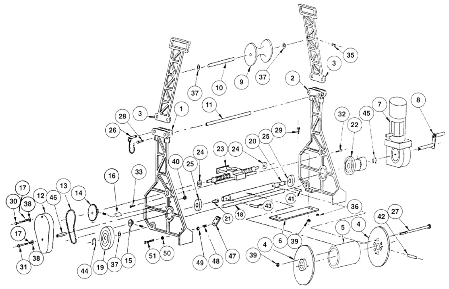 Power Winch Parts Breakdown