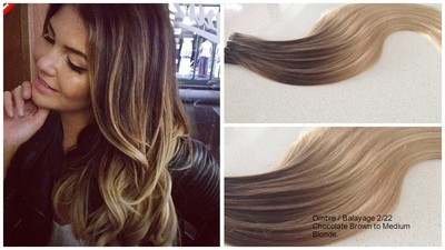 Russian Remy Tape Balayage Ombre Hair Extensions