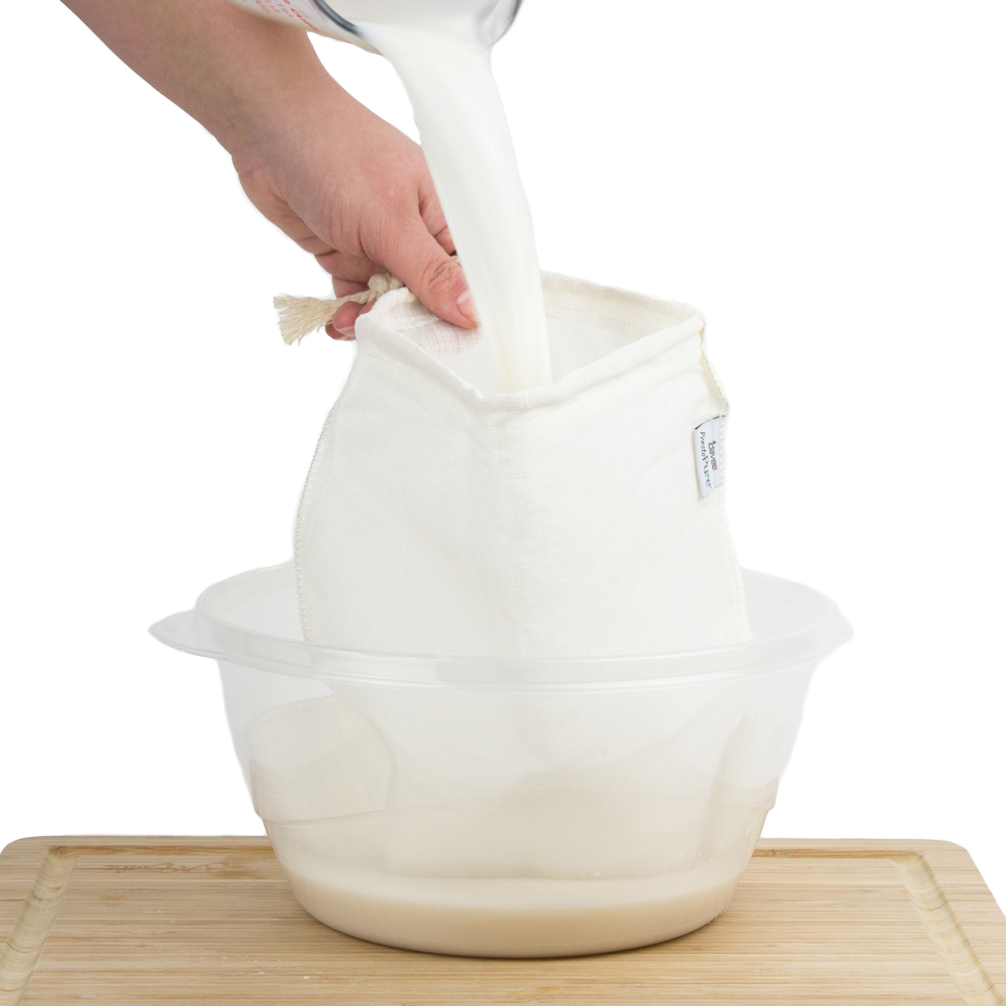 Idavee Brand Presto Pure IAE17H 12x12" Reusable Hemp Straining Bag Idavee Brand Presto Pure IAE17H 12x12" Reusable Hemp Straining Bag