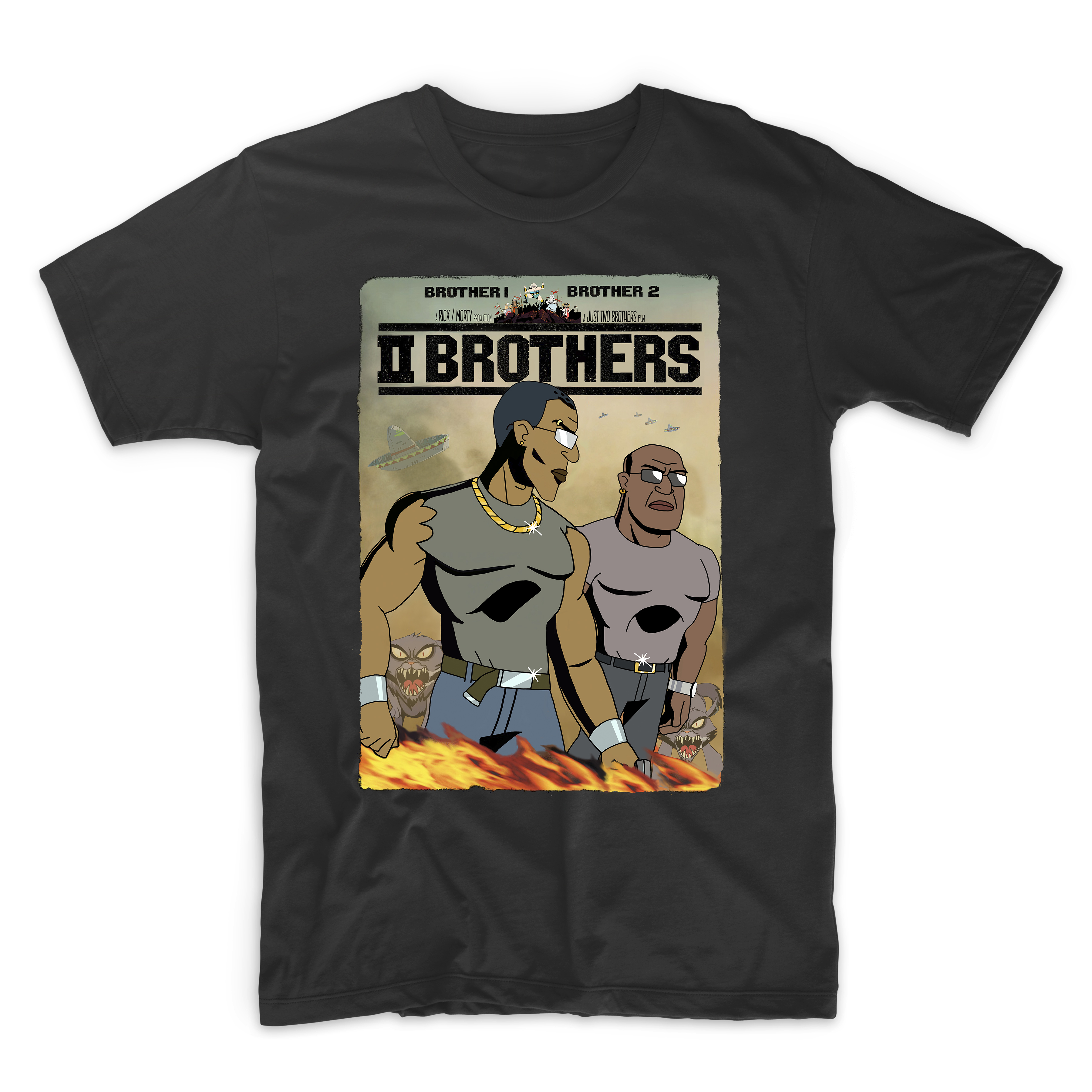 rick and morty two brothers t shirt