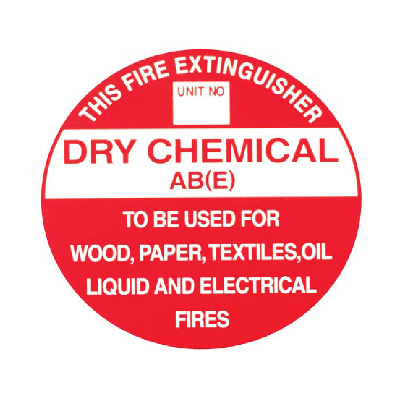 ABE Dry Chemical Fire Extinguisher Sign (195mm x 195mm) ABE Dry Chemical Fire Extinguisher Sign (195mm x 195mm)