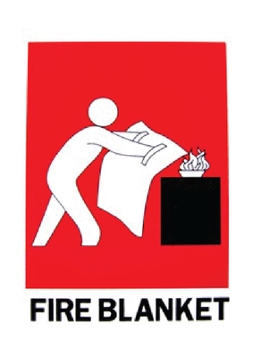 Fire Blanket Sign (Small) 150mm x 225mm Fire Blanket Sign (Small) 150mm x 225mm