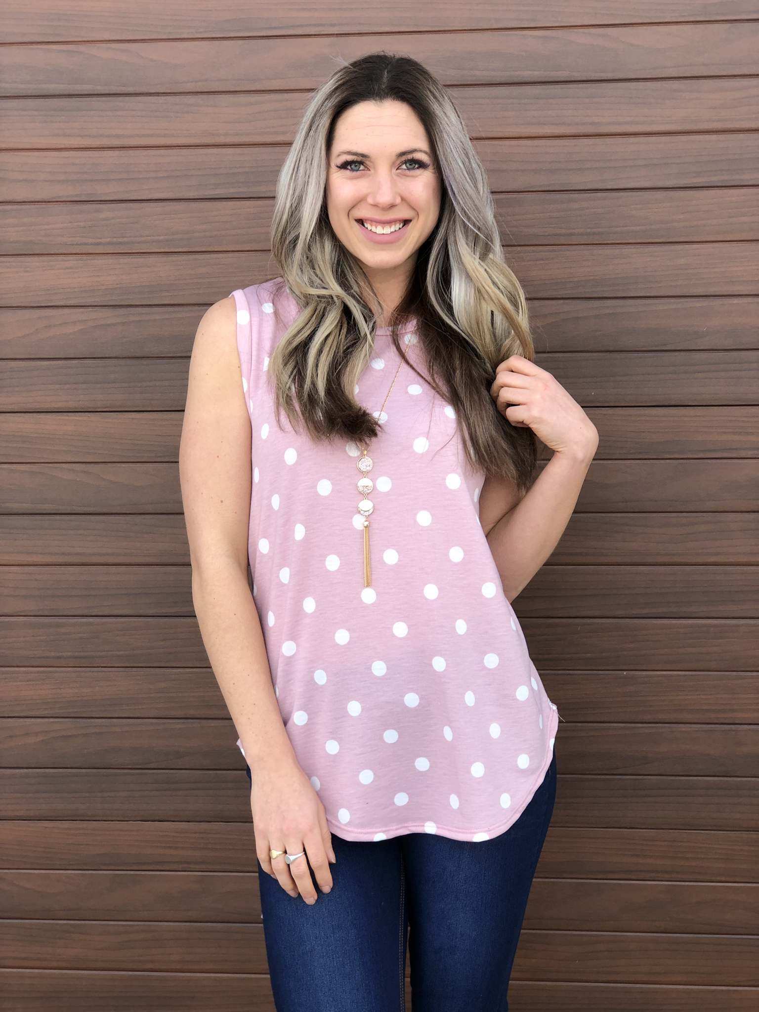 Polka dot tank 81645