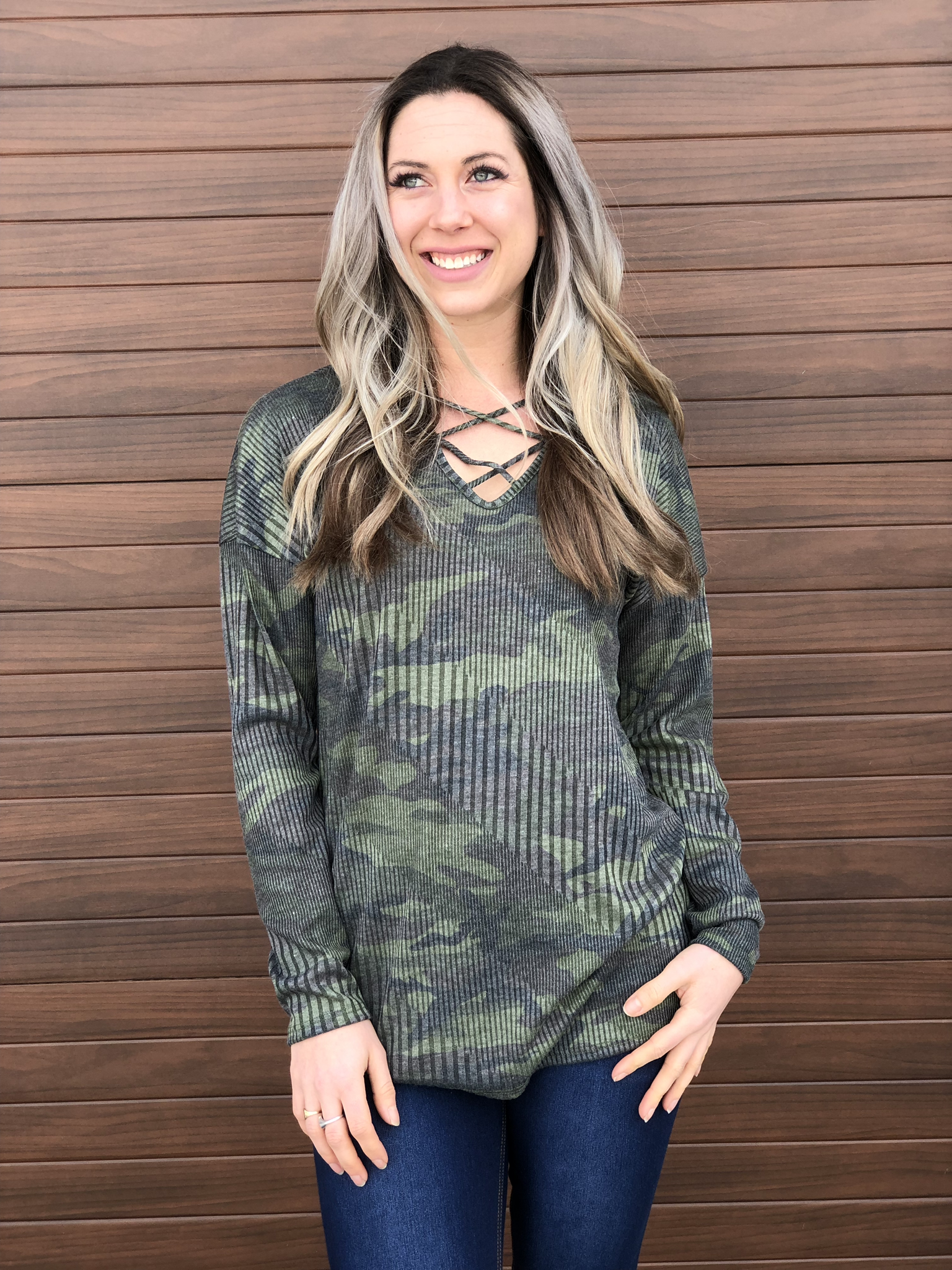 Camo criss cross waffle 816477