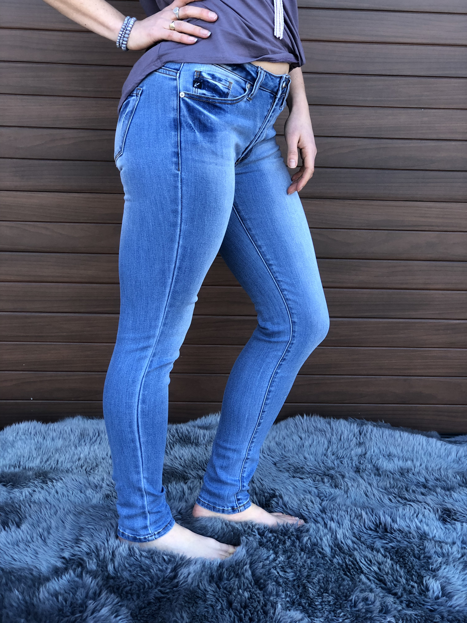 The Light Wash Skinny Kan Can Jean