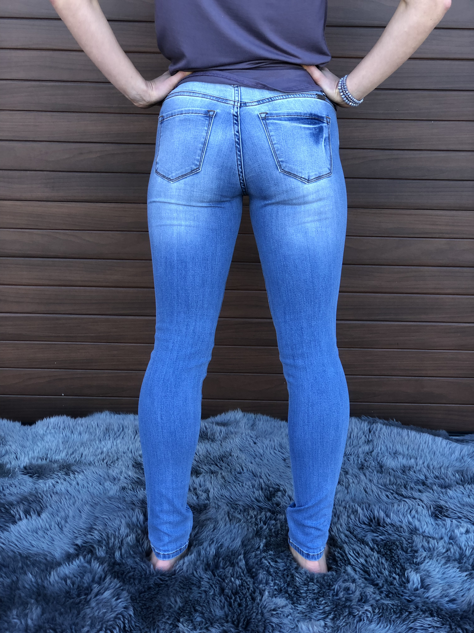 The Light Wash Skinny Kan Can Jean