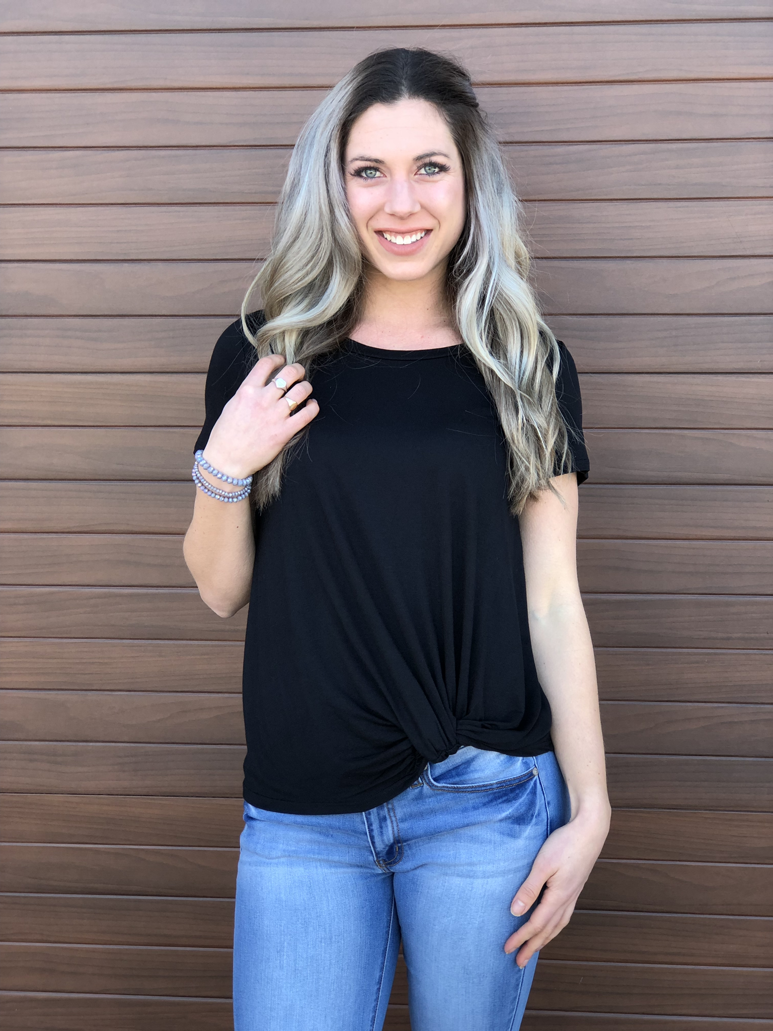 The Twisted Tee Top - Black 819755