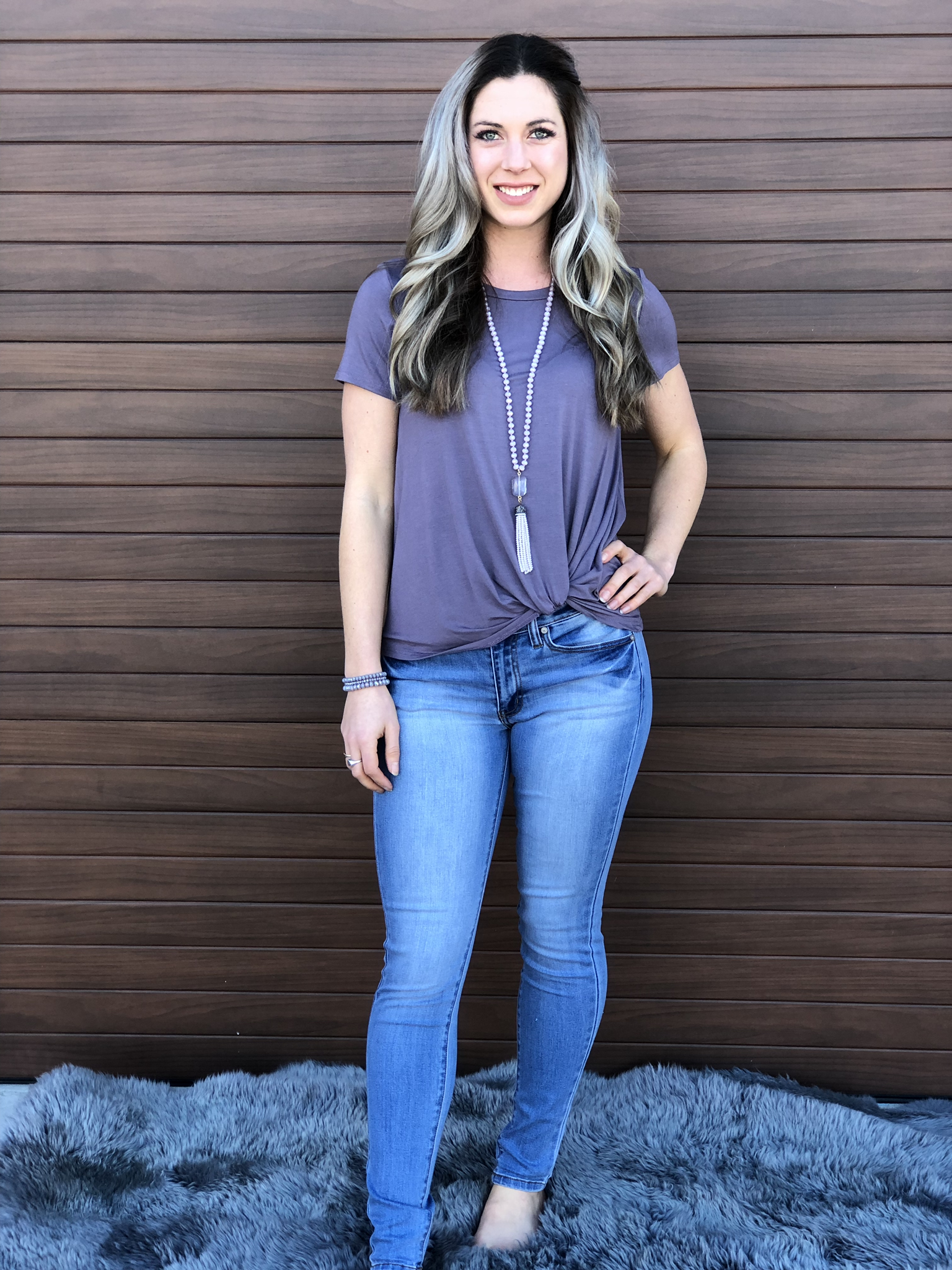 The Twisted Tee Top - Purple 81979