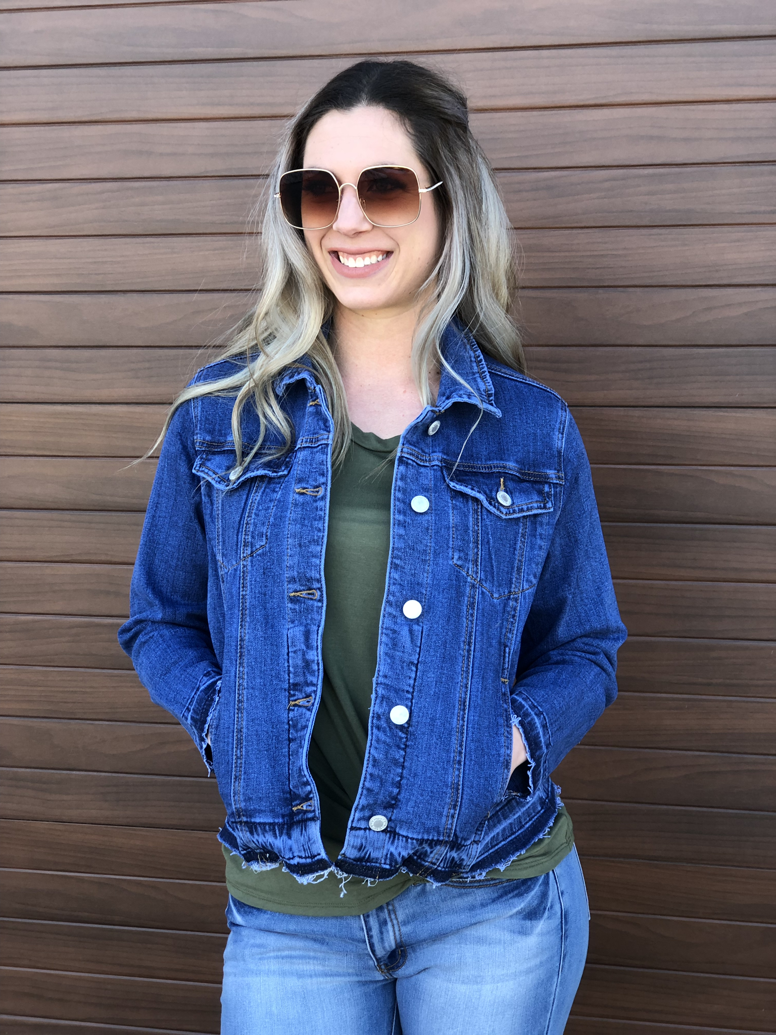 The Raw Edge Denim Jacket - Dark Wash