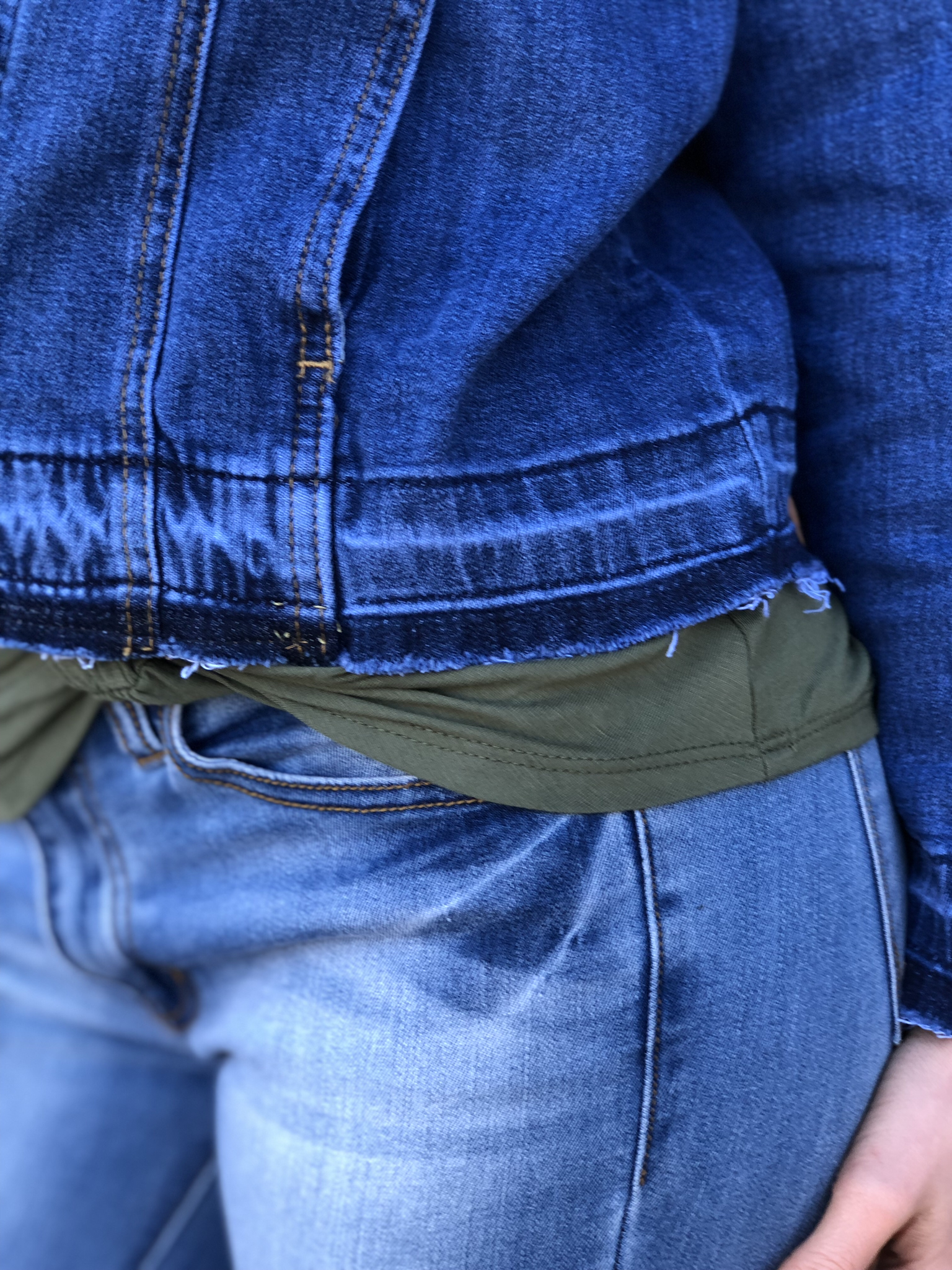 The Raw Edge Denim Jacket - Dark Wash