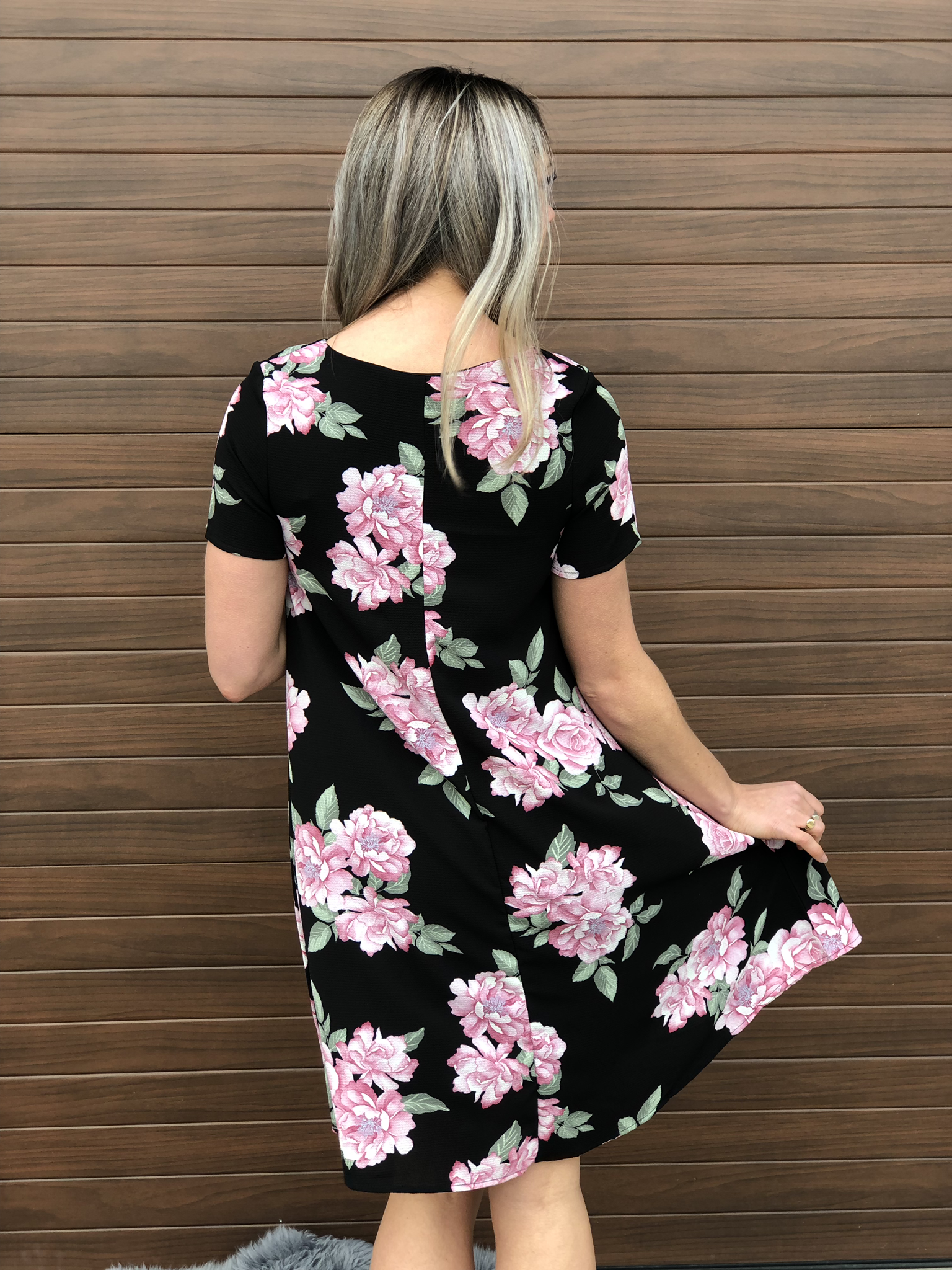 Black Floral Dress