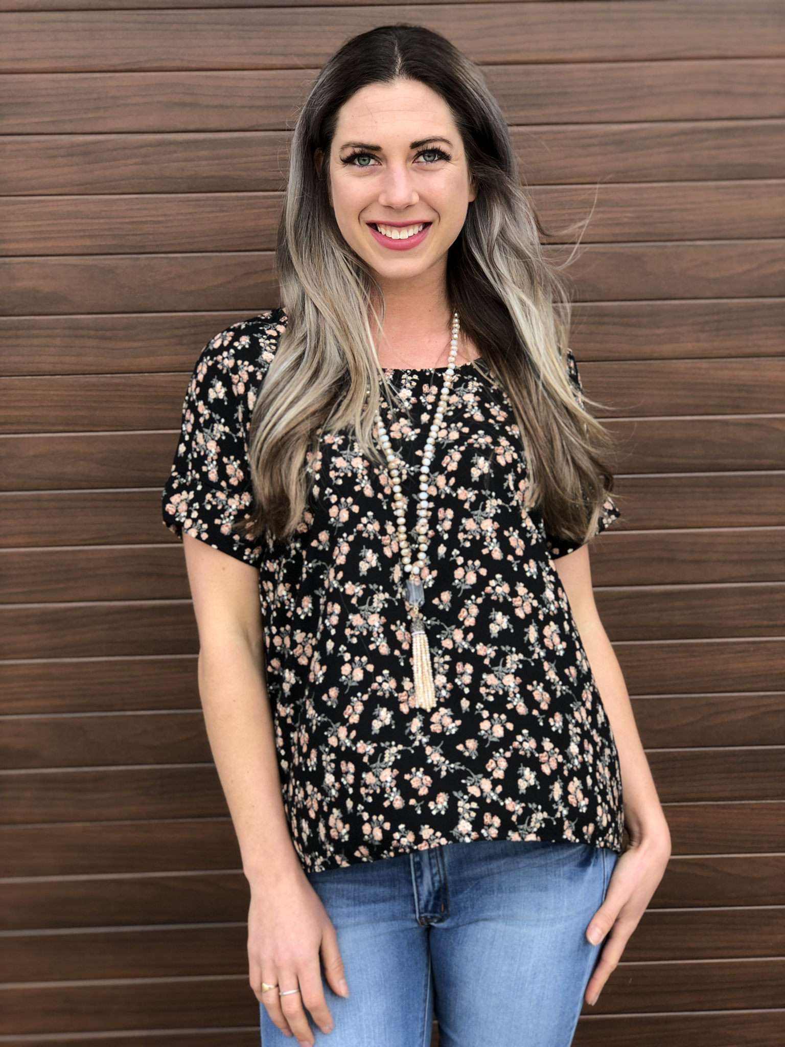 Forget Me Not Floral Top 82171