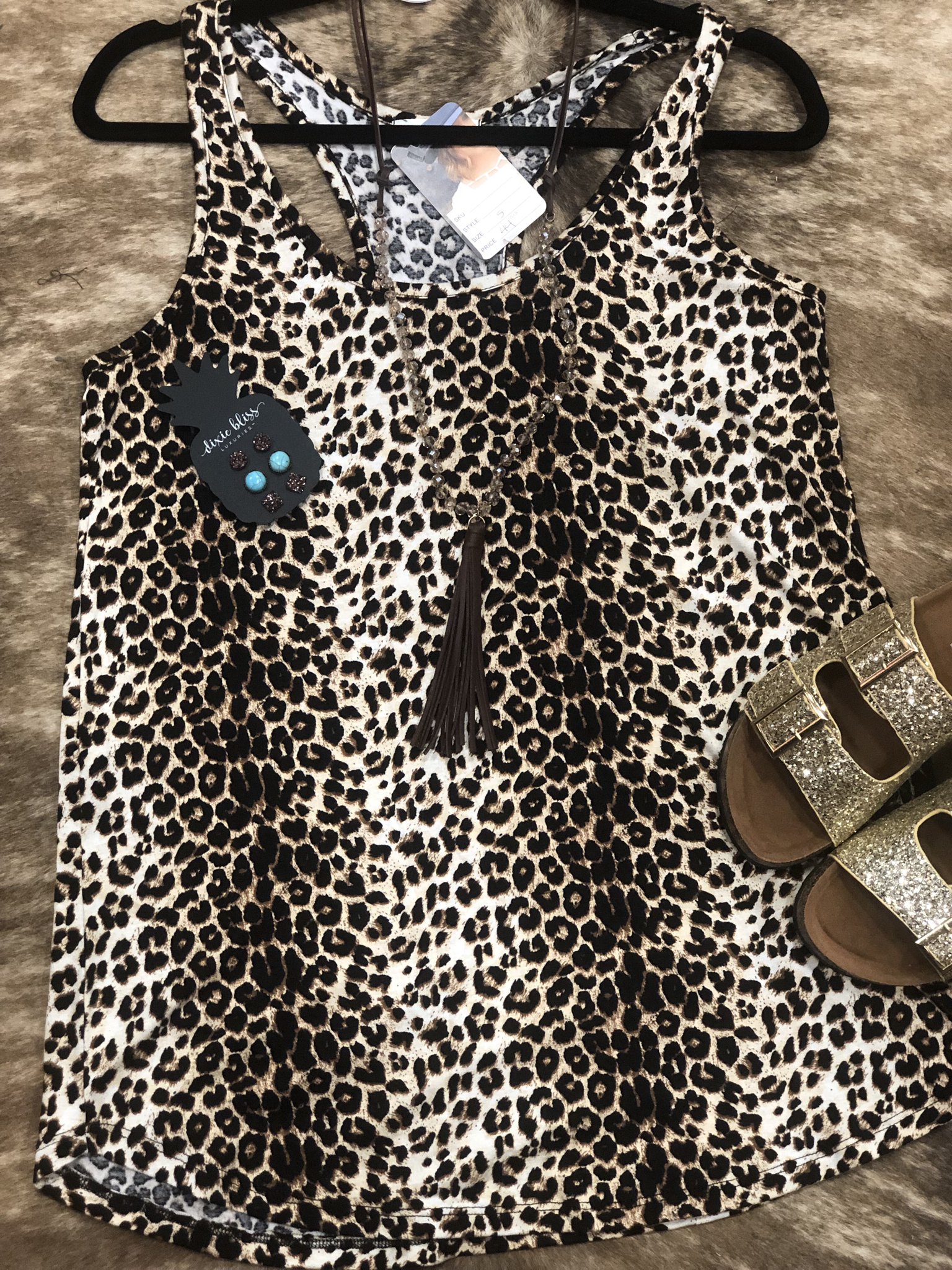 Leopard Racer Back Tank 82292