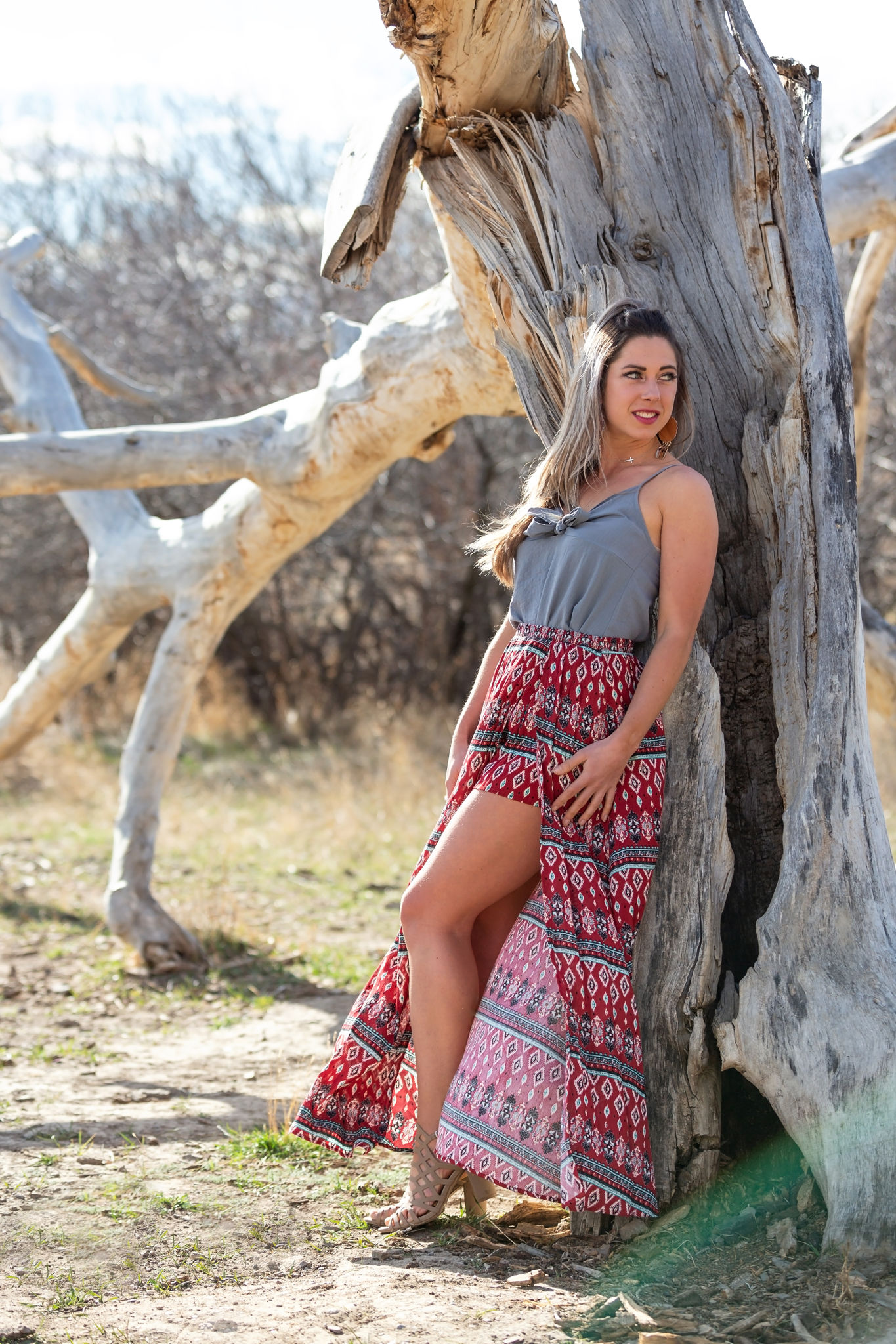 Aztec Maxi skirt with shorts 8235811