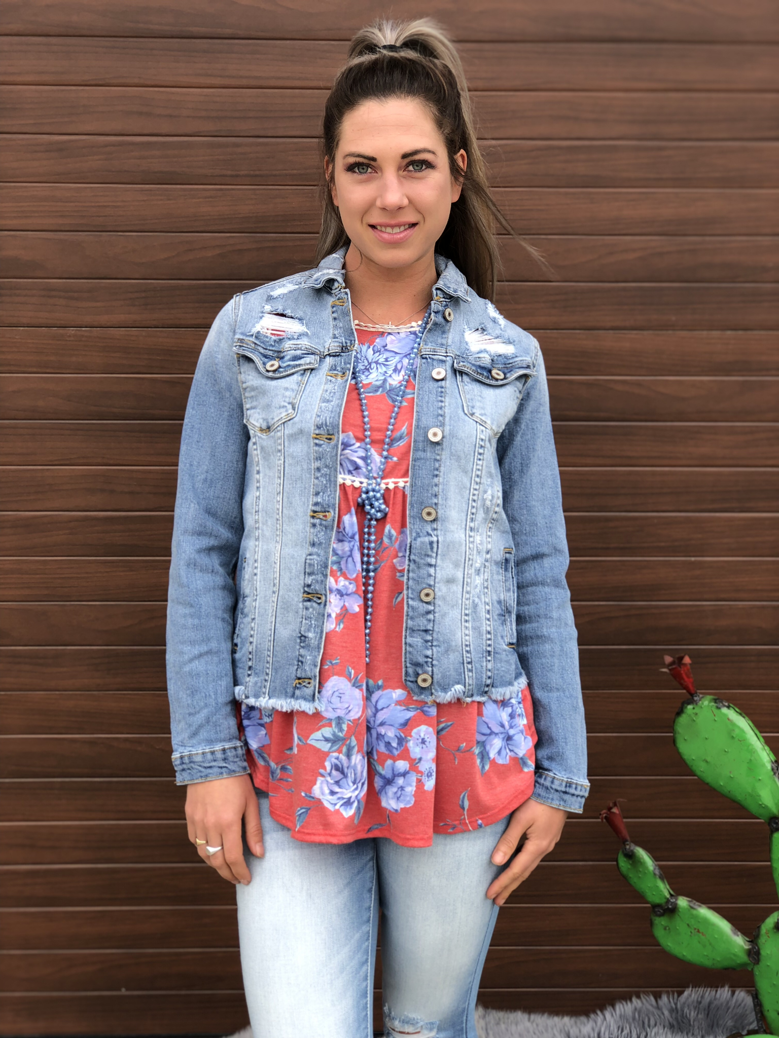 Kan Can Light Wash Denim Jacket